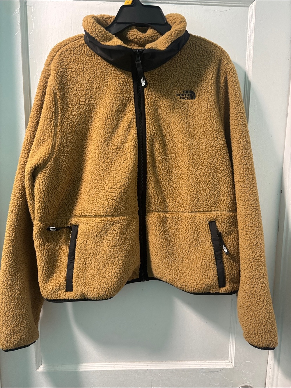 The North Face Mustard Sherpa Fleece Jacket